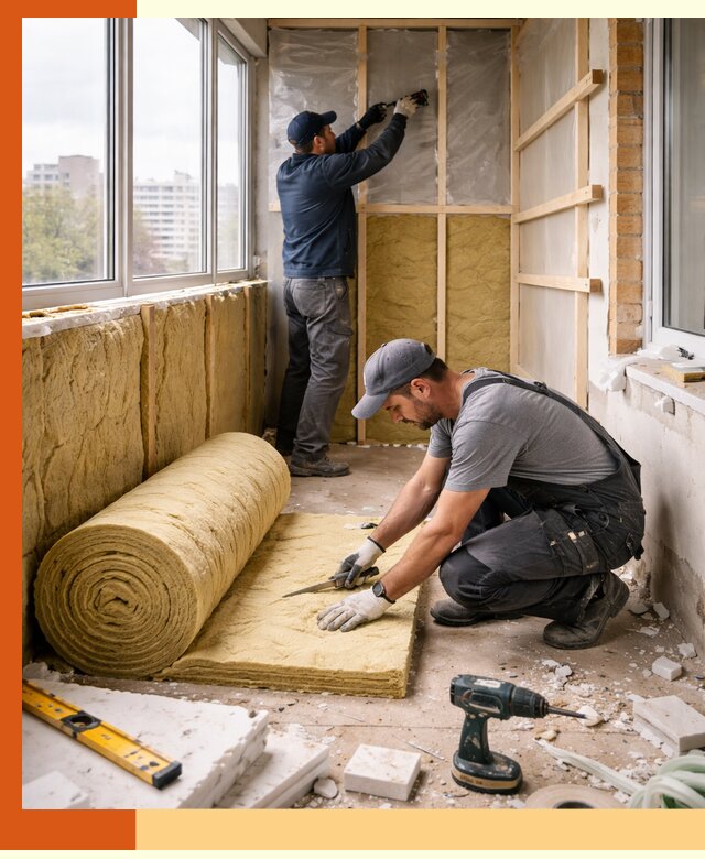 Утепление балкона под ключ в Орске качественно и быстро