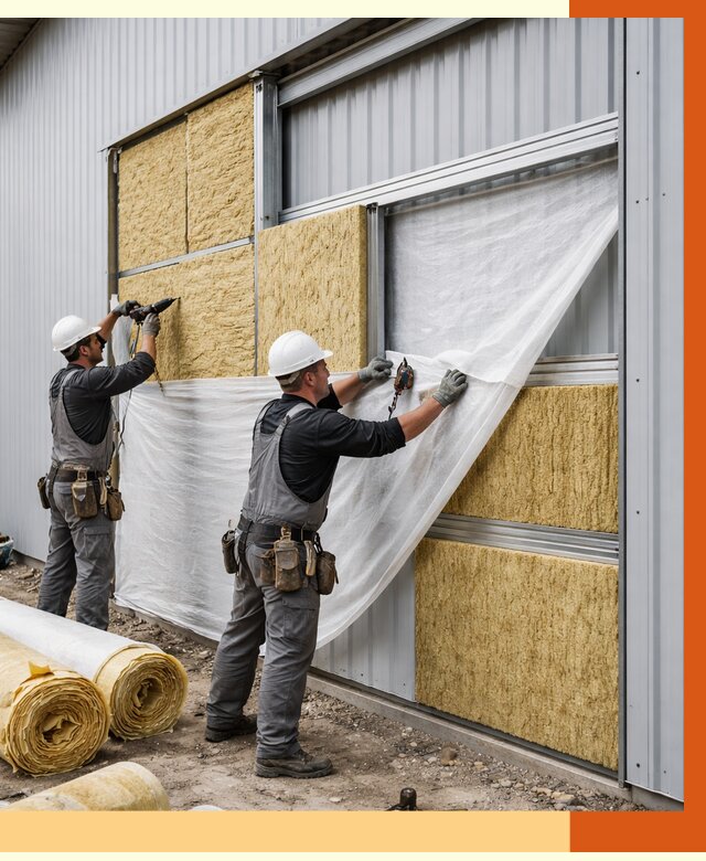 Утепление металлического склада в Орске от 4653 руб/м2 — комплексное утепление под ключ | ТепломастерРск