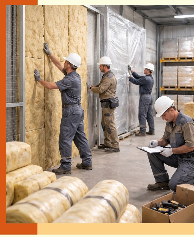 Утепление склада готовой продукции в Орске качественно и быстро