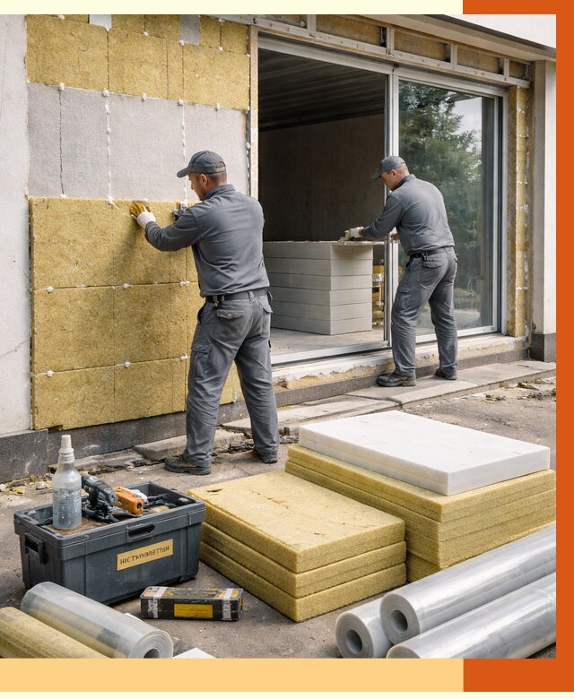 Утепление торгового павильона в Орске от 14993 руб./м² под ключ | ТепломастерРск