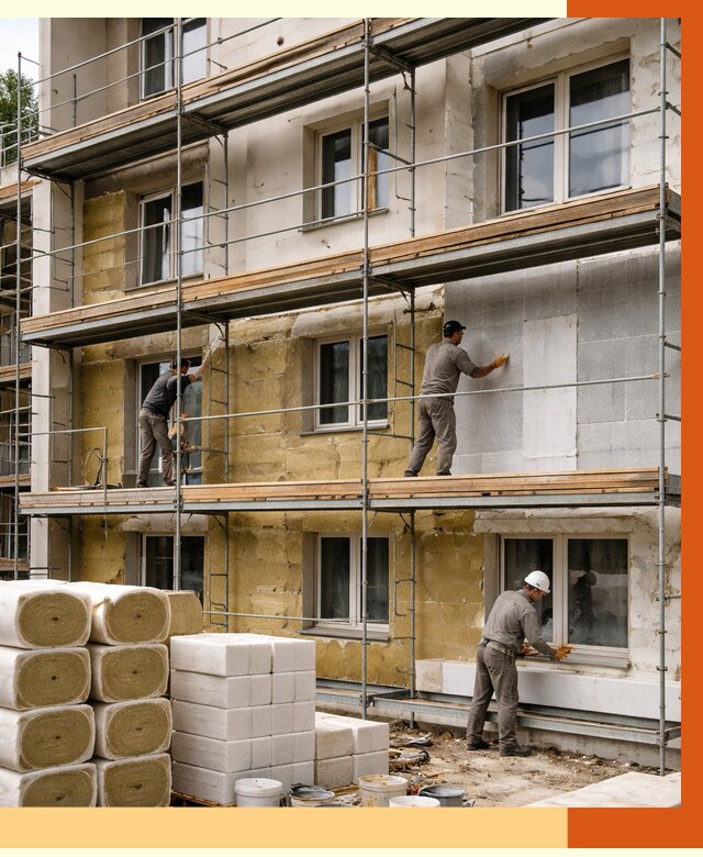 Утепление гостиницы в Орске от 7445 руб./м2 — комплексно, ППУ, под ключ | ТепломастерРск