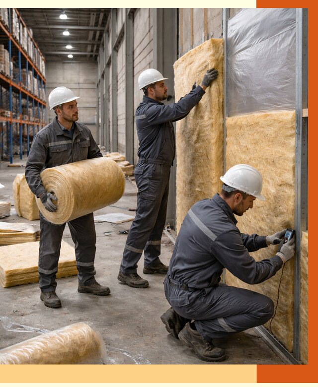 Утепление логистического центра в Орске от 4653 руб/м² под ключ | ТепломастерРск