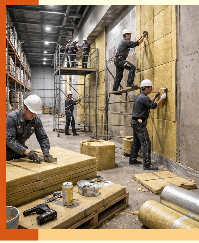 Утепление логистического центра в Орске качественно и экономично