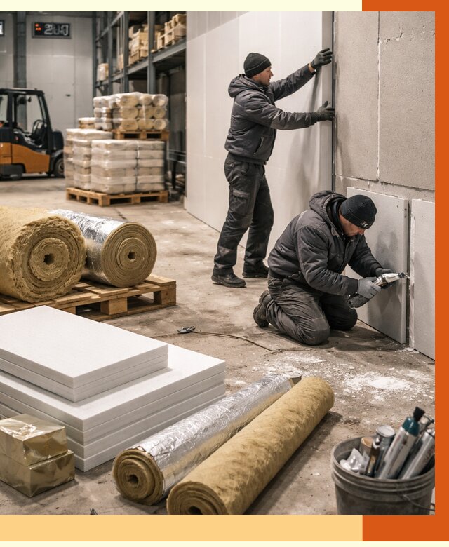 Утепление холодного склада в Орске от 8789 руб/м2 — комплексное под ключ | ТепломастерРск