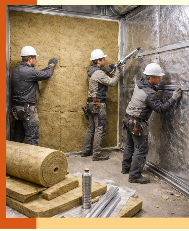 Утепление венткамеры в Орске — качественная теплоизоляция и шумопоглощение