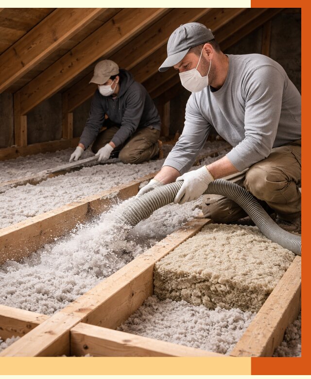 Заполнение полостей чердачного перекрытия в Орске от 4653 руб. | ТепломастерРск