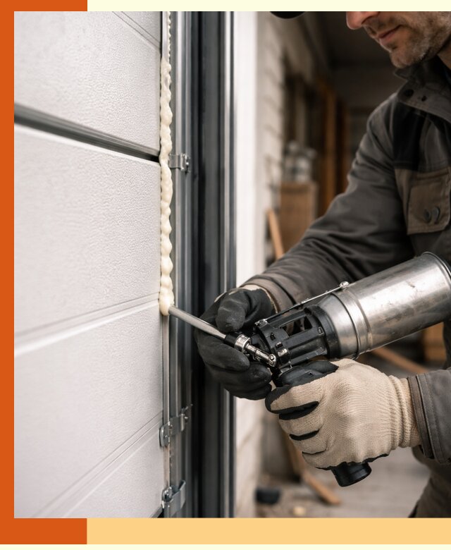 Заполнение пустот ворот в Орске профессионально и герметично