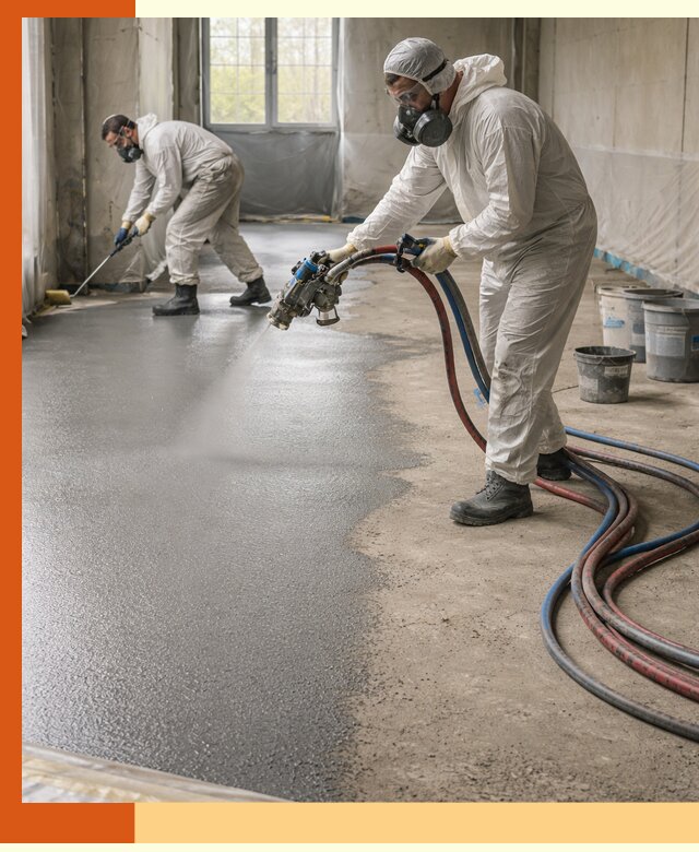 Гидроизоляция полимочевиной полов и конструкций в Орске