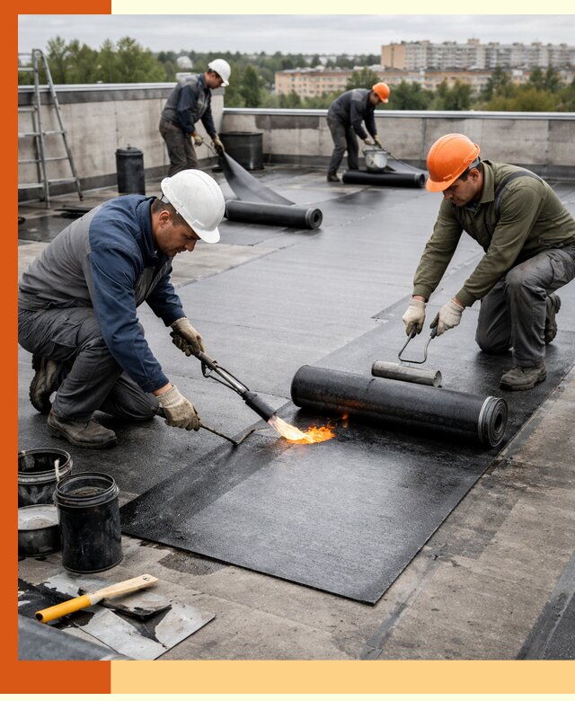 Профессиональная гидроизоляция плоской кровли в Орске