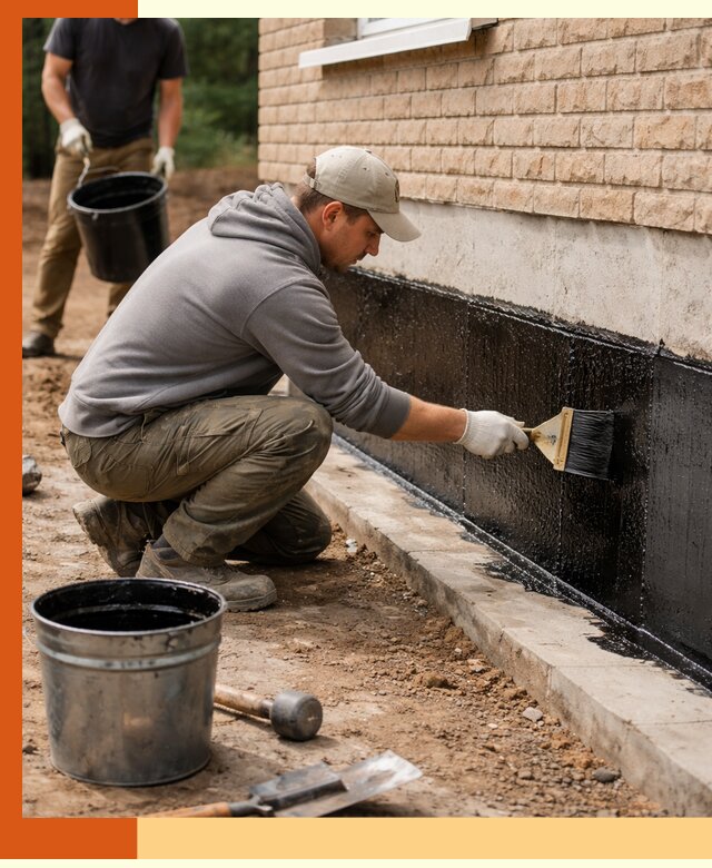 Гидроизоляция цоколя домов и зданий в Орске эффективными методами