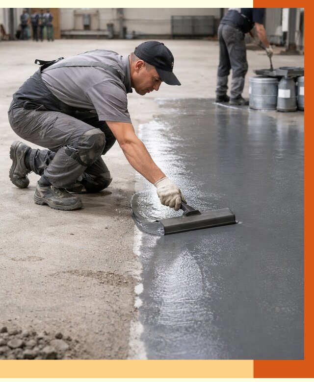 Гидроизоляция промышленного пола в Орске от 1241 руб./м2 — ТепломастерРск специалисты под ключ